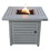 Living Source International 25" H x 30" W Steel Propane/Natural Gas Fire Pit Table B120P198792