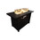 24" H Steel Propane Outdoor Fire Pit Table with Lid B120P204191