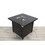 25" H x 30" W Steel Outdoor Fire Pit Table with Lid B120P205862