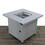 25" H x 30" W Steel Outdoor Fire Pit Table with Li B120P205883