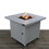 25" H x 30" W Steel Outdoor Fire Pit Table with Li B120P205883