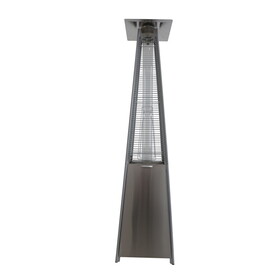 40,000 Btu Propane Standing Patio Heater Stainless Steel B120P218080