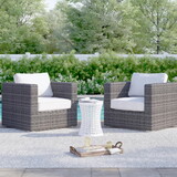 Comfortable Patio Chair with Cushions - Fully assembled B120S00029