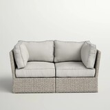 Outdoor Wicker Loveseat with Cushions - Fully assembled B120S00148