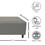 Grey Faux Leather Snicker Bench, Modern Seating Bench for Living Room, Bedroom and Apartment with Solid Wood Frame B124142415
