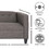 Sofa for Living Room, Modern 3-Seater Sofas Couches for Bedroom, Office, and Apartment with Solid Wood Frame (Marlow asphalt, Polyester Fabric) B124142451