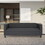 Bennet Black Sofa for Living Room, Modern 3-Seater Sofas Couches for Bedroom, Office, and Apartment with Solid Wood Frame (Polyester Nylon) B124142452