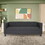 Bennet Black Sofa for Living Room, Modern 3-Seater Sofas Couches for Bedroom, Office, and Apartment with Solid Wood Frame (Polyester Nylon) B124142452