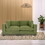 Forest Green Loveseat Sofa for Living Room, Modern D&#233;cor Love Seat Mini Small Couches for Small Spaces and Bedroom with Solid Wood Frame (Polyester) B124S00002