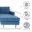 Navy Blue L Shaped Sectional Sofas for Living Room, Modern Sectional Couches for Bedrooms, Apartment with Solid Wood Frame (Polyester Fabric) B124S00010
