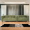 Green Faux Leather Loveseat and Sofa Set for Living Room, Modern D&#233;cor Couch Sets for Living Room, Bedrooms with Solid Wood Frame B124S00014