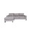 Grey L Shaped Sectional Sofas for Living Room, Modern Sectional Couches for Bedrooms, Apartment with Solid Wood Frame (Polyester Nylon, Left Facing) B124S00016