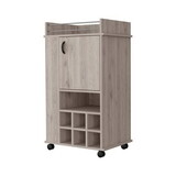 Anson Computer Desk with 4-Tier Bookcase and 1-Door Cabinet B128P148654