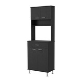 Bay Area Pantry, Two Door Cabinets, One Drawer, Four Adjustable Metal Legs B128P148663