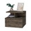 Carthage Nightstand with 1-Drawer, 1-Open Storage Shelf and Wooden Legs B128P148684