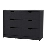 Dillon 4 Drawers Dresser, Chest of Drawers with 2 Cabinets B128P148697