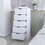 Dillon 5 Narrow Drawer Dresser, Tall Chest of Drawers B128P148699