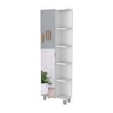 Los Angeles Linen Cabinet, Mirror, Five Shelves B128P148738
