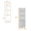 Nampa Storage Cabinet, Single Door, Broom Hangers, White B128P148760