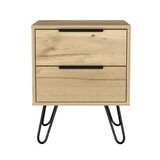 Nuvo 2 Nightstand, Two Drawers, Hairpin Legs B128P148765