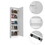 Ruan XL Shoe Rack, Mirror, Five Interior Shelves, Single Door Cabinet B128P148801