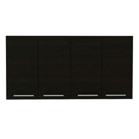 Sheffield 2-Door Pantry Cabinet, with Two 2-Cabinet Spaces and Two Open Shelves B128P148808