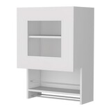 Sunriver Corner Shelf with Cabinet, 3-Tier Shelf, Metal Handles B128P148813