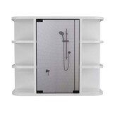 Valdez Medicine Cabinet with Six Shelves, Mirror Cabinet B128P148817