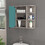 Valdez Medicine Cabinet with Six Shelves, Mirror Cabinet B128P148819