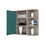 Valdez Medicine Cabinet with Six Shelves, Mirror Cabinet B128P148819