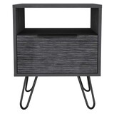 Vienna Nightstand, Shelves, Hairpin Legs B128P148824