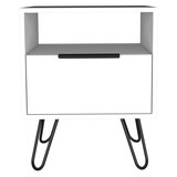 Vienna Nightstand, Shelves, Hairpin Legs B128P148825