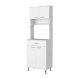 Bay Area Pantry, Two Door Cabinets, One Drawer, Four Adjustable Metal Legs B128P148867