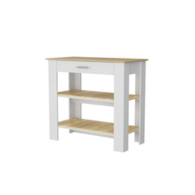 Brooklyn 40 Kitchen Island, Two Shelves, One Drawer B128P148883