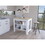 Brooklyn Antibacterial Surface Kitchen Island, Three Concealed Shelves B128P148887