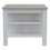 Brooklyn Antibacterial Surface Kitchen Island, Three Concealed Shelves B128P148888
