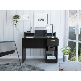 Charlotte Computer Desk with 2 Storage Shelves and Drawer B128P148894