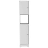 Charlotte Linen Cabinet, 2 Single Door Cabinet, Division, One Shelf B128P148896