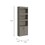 Durango Bookcase, Three Shelves, Double Door Cabinet B128P148909