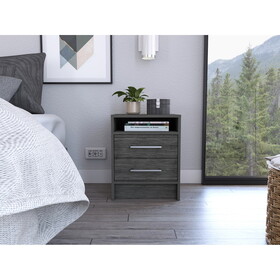 Philadelphia Nightstand, Two Drawers, Concealed Shelf B128P148954