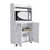 Rockford Kitchen Cart, Open Shelf, Double Door Cabinet, Two Interior Shelves B128P148971