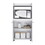 Rockford Kitchen Cart, Open Shelf, Double Door Cabinet, Two Interior Shelves B128P148971