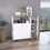 Serbia Kitchen Island, One Cabinet, Four Open Shelves B128P148973