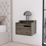 Florence Floating Nightstand with Drawer and Dual-Shelf Display P-B128P176109
