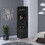 B128P176130 Black+Engineered Wood+Vertical+Open Storage Space+Contemporary