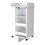 Lusk Bar Cart with 2-Bottle Holder Shelf, Glass Door and Casters B128P176151