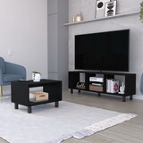 Hoven 2 Piece Living Room Set with TV Rack and Coffee Table B128P176174