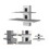 Minot Floating Shelf, Sleek Dual-Shelf Wall Unit with Cable Management B128P176177