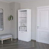 Clover Bar Cabinet, with wine storage and thre shelves P-B128P189932