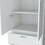 Tall Mayer Wardrobe in Melamine with Two Doors and Two Drawers B128P203060